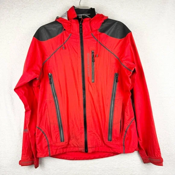 Showers Pass Men's Refuge Jacket Red Size M Outdoor Biking Mountaineering Hiking - Picture 3 of 16